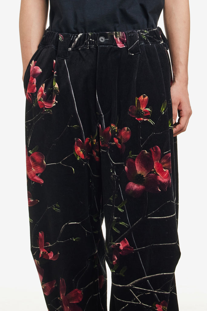DOGWOOD VELOUR BALLOON PANTS - WORKSOUT WORLDWIDE