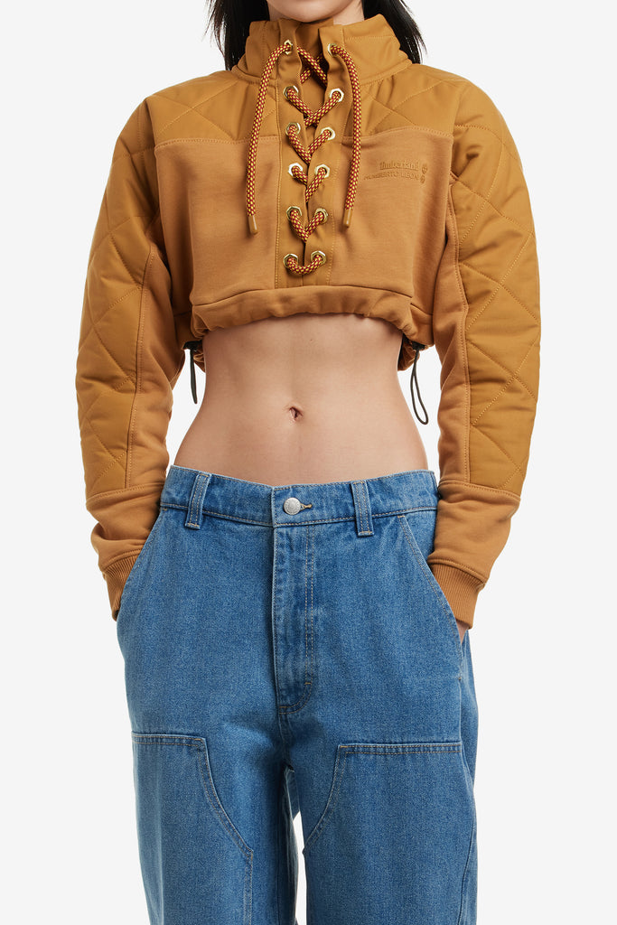 X HUMBERTO LEON CROPPED RUGBY SWEATSHIRT - WORKSOUT WORLDWIDE