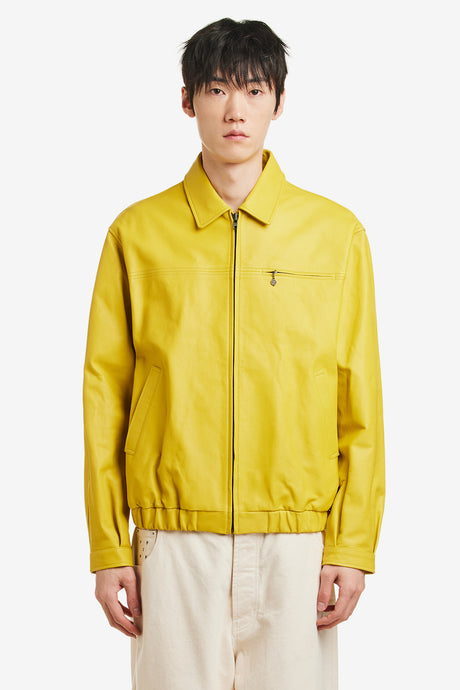 LEATHER HARRINGTON JACKET