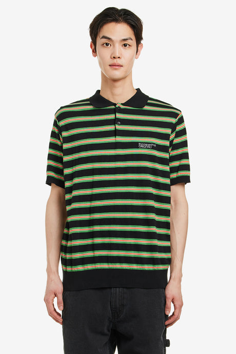 STRIPED KNIT POLO