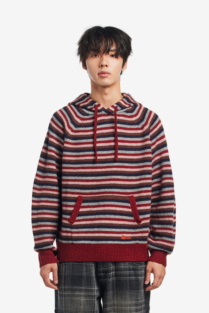 HARMONY STRIPE KNIT HOODIE - WORKSOUT WORLDWIDE