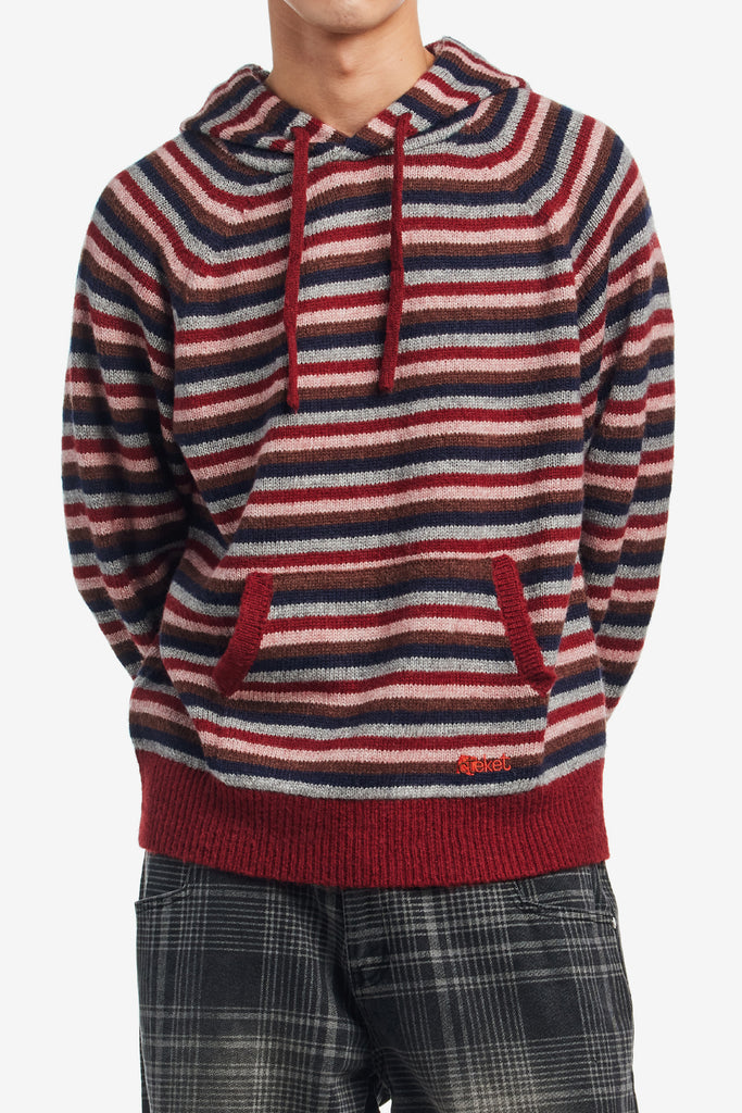 HARMONY STRIPE KNIT HOODIE - WORKSOUT WORLDWIDE