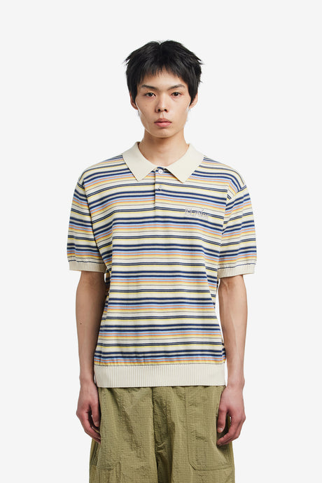 SCRIPT KNIT POLO