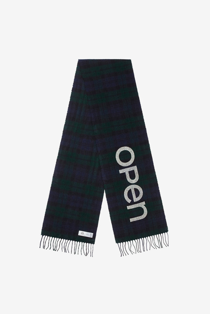 OPEN YY TARTAN WOOL SCARF - WORKSOUT WORLDWIDE