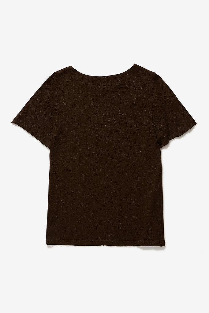 SLIT SHOULDER KNIT TOP - WORKSOUT WORLDWIDE