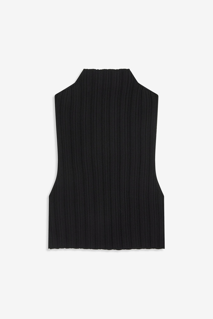 PLEATED ZIP KNIT VEST - WORKSOUT WORLDWIDE