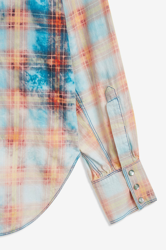 FADED CHECK POCKET SHIRT - WORKSOUT WORLDWIDE