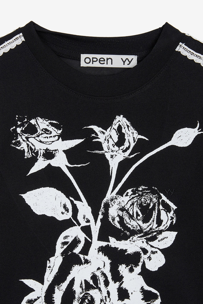 ROSE BABY TEE - WORKSOUT WORLDWIDE