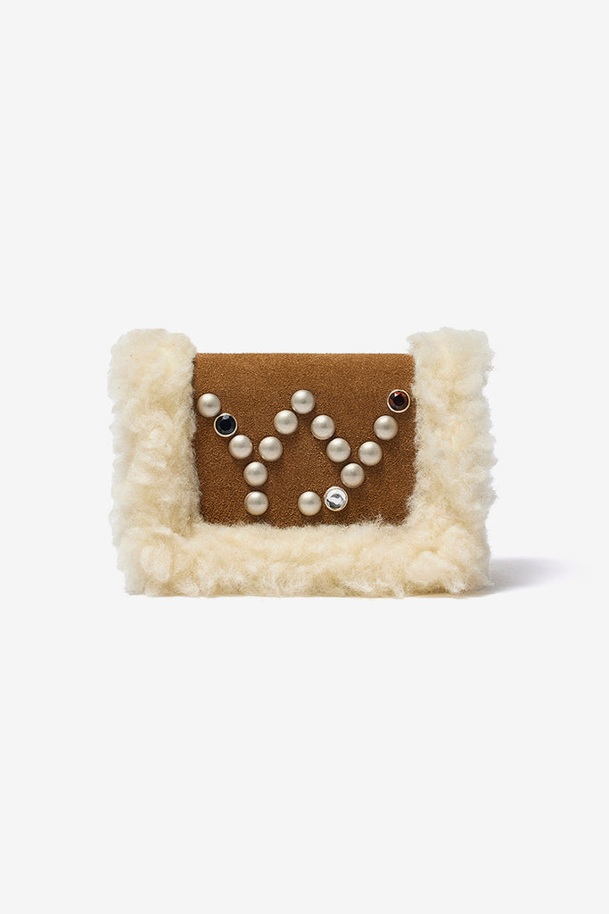 MICRO SHEARLING STUD WALLET BAG - WORKSOUT WORLDWIDE