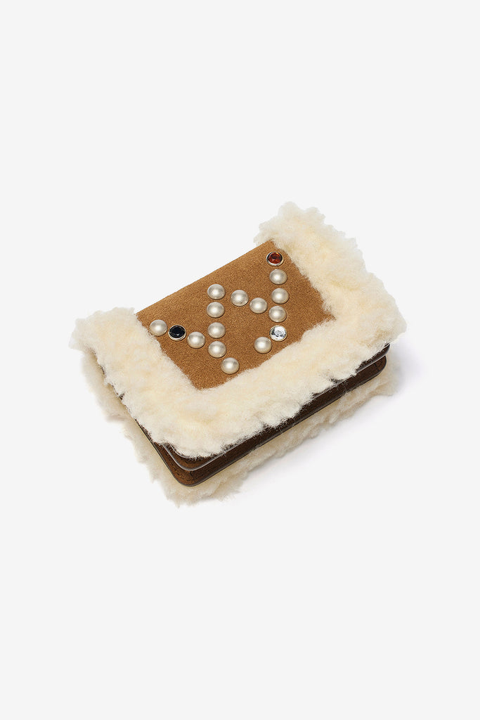 MICRO SHEARLING STUD WALLET BAG - WORKSOUT WORLDWIDE