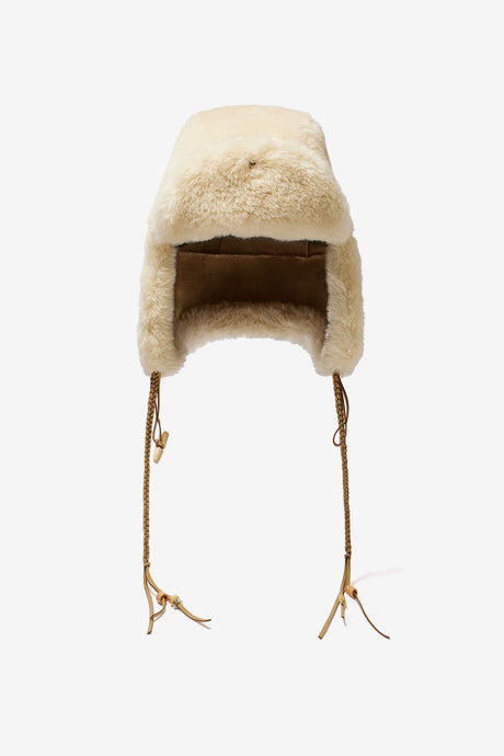 BRAIDED SHEARLING TRAPPER