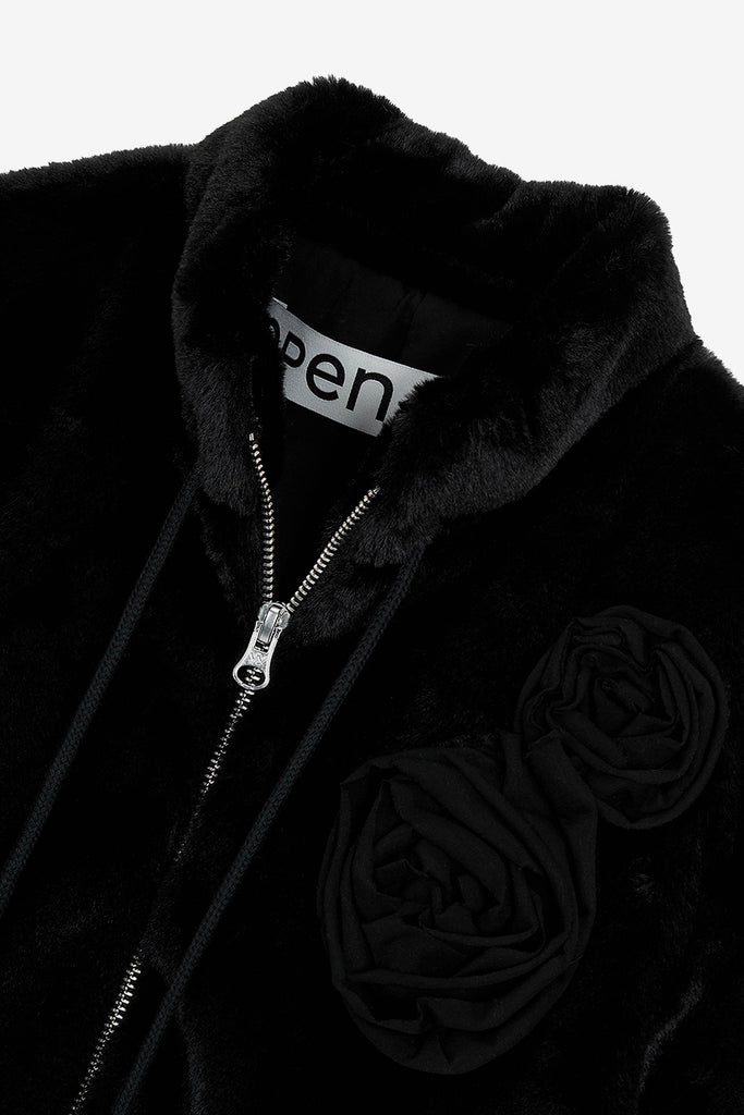 FLEECE APPLIQUÉ ZIPUP JACKET - WORKSOUT WORLDWIDE