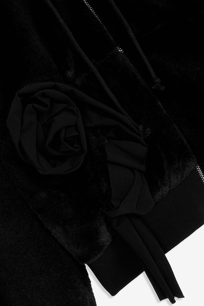 FLEECE APPLIQUÉ ZIPUP JACKET - WORKSOUT WORLDWIDE