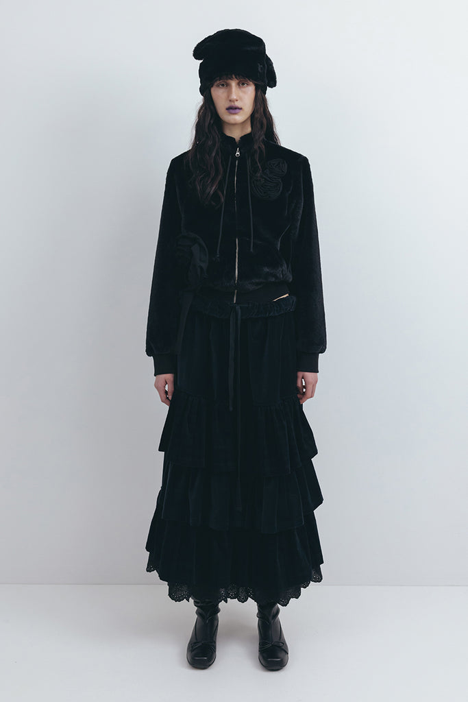 FLEECE APPLIQUÉ ZIPUP JACKET - WORKSOUT WORLDWIDE