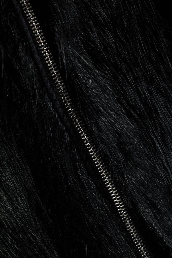 REVERSIBLE FAUX FUR HOOD JACKET - WORKSOUT WORLDWIDE