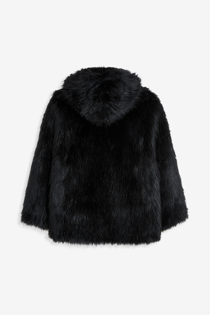 REVERSIBLE FAUX FUR HOOD JACKET - WORKSOUT WORLDWIDE