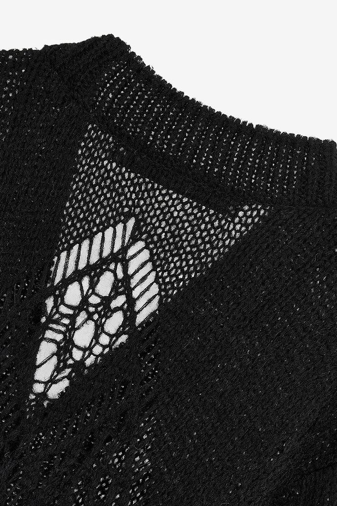 ALPACA ARGYLE POINTELLE LONG CARDIGAN - WORKSOUT WORLDWIDE