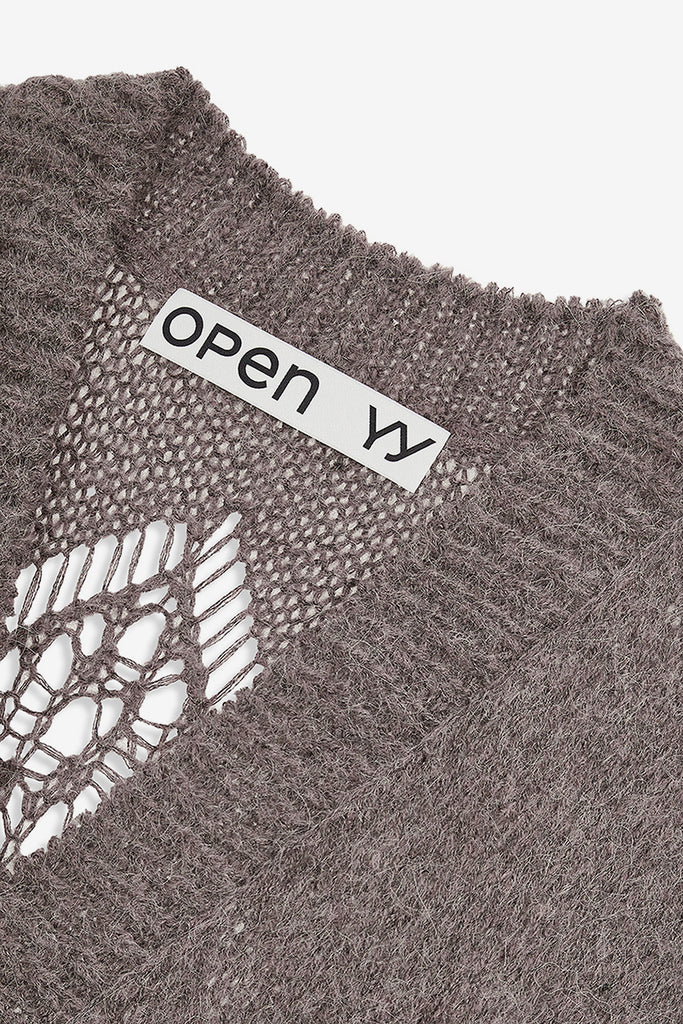 ALPACA ARGYLE POINTELLE LONG CARDIGAN - WORKSOUT WORLDWIDE