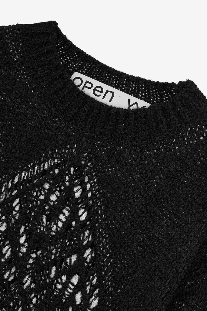 ALPACA ARGYLE POINTELLE PULLOVER - WORKSOUT WORLDWIDE