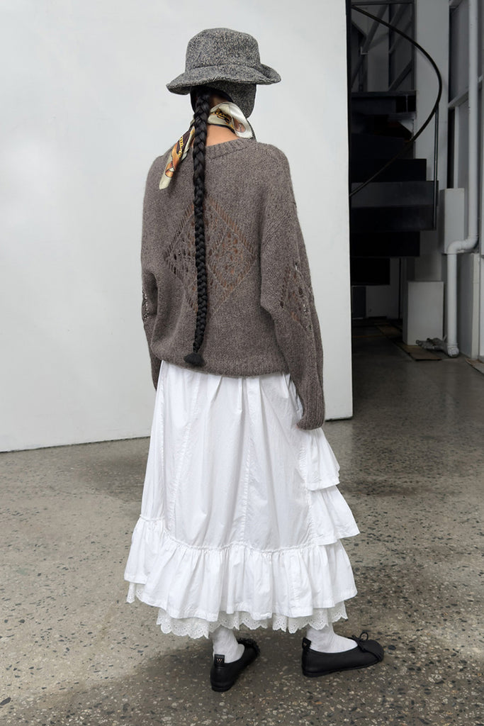 ALPACA ARGYLE POINTELLE PULLOVER - WORKSOUT WORLDWIDE