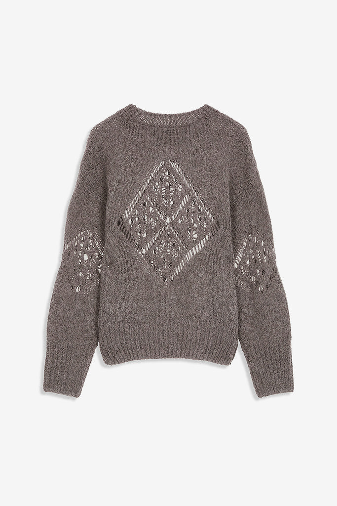 ALPACA ARGYLE POINTELLE PULLOVER - WORKSOUT WORLDWIDE