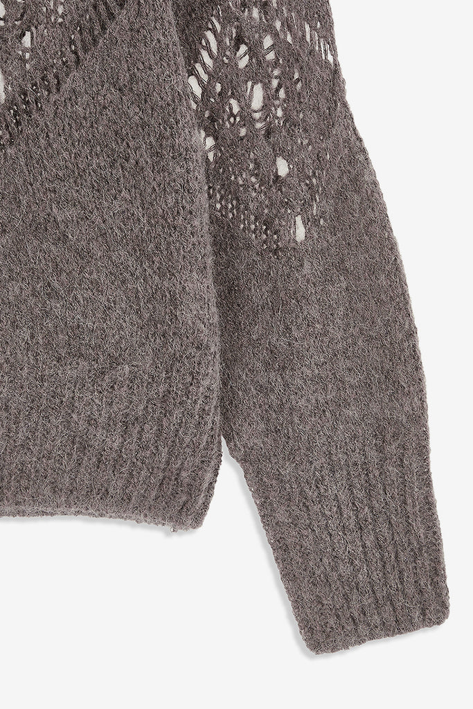 ALPACA ARGYLE POINTELLE PULLOVER - WORKSOUT WORLDWIDE