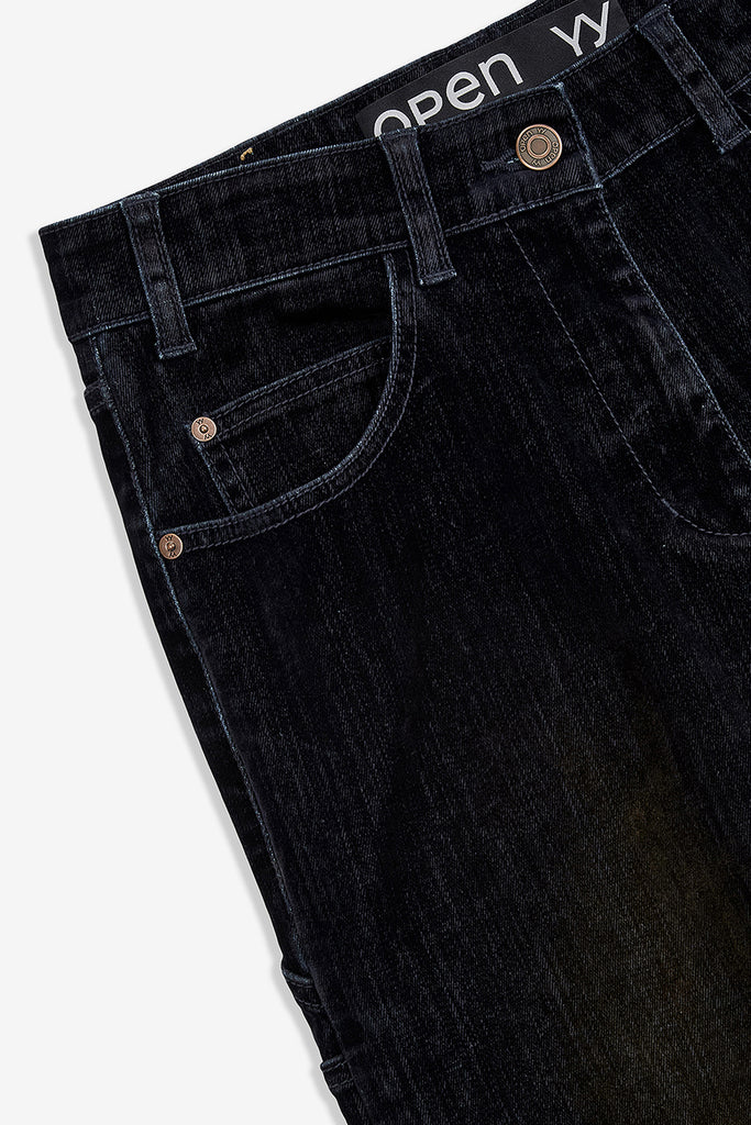 VELVET DENIM TRUCKER PANTS - WORKSOUT WORLDWIDE