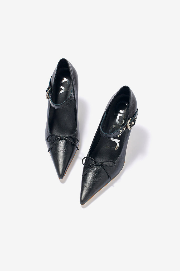 BUCKLE POINTY HEELS - WORKSOUT WORLDWIDE