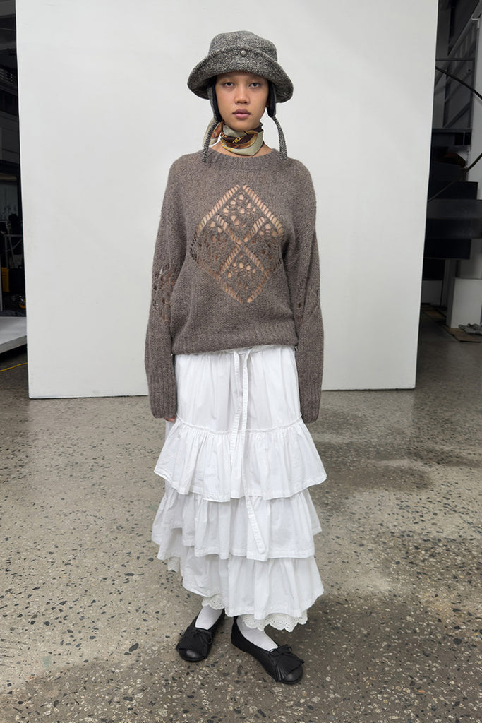 ROLLED WAIST TIERED SKIRT - WORKSOUT WORLDWIDE