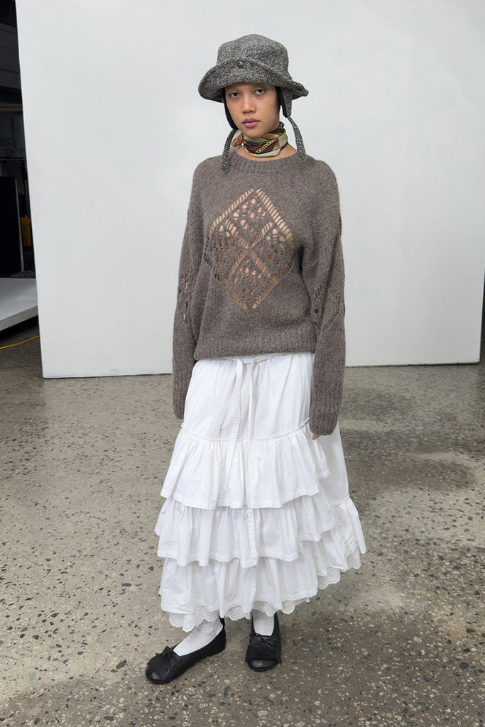 ROLLED WAIST TIERED SKIRT - WORKSOUT WORLDWIDE