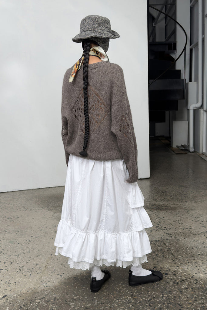 ROLLED WAIST TIERED SKIRT - WORKSOUT WORLDWIDE