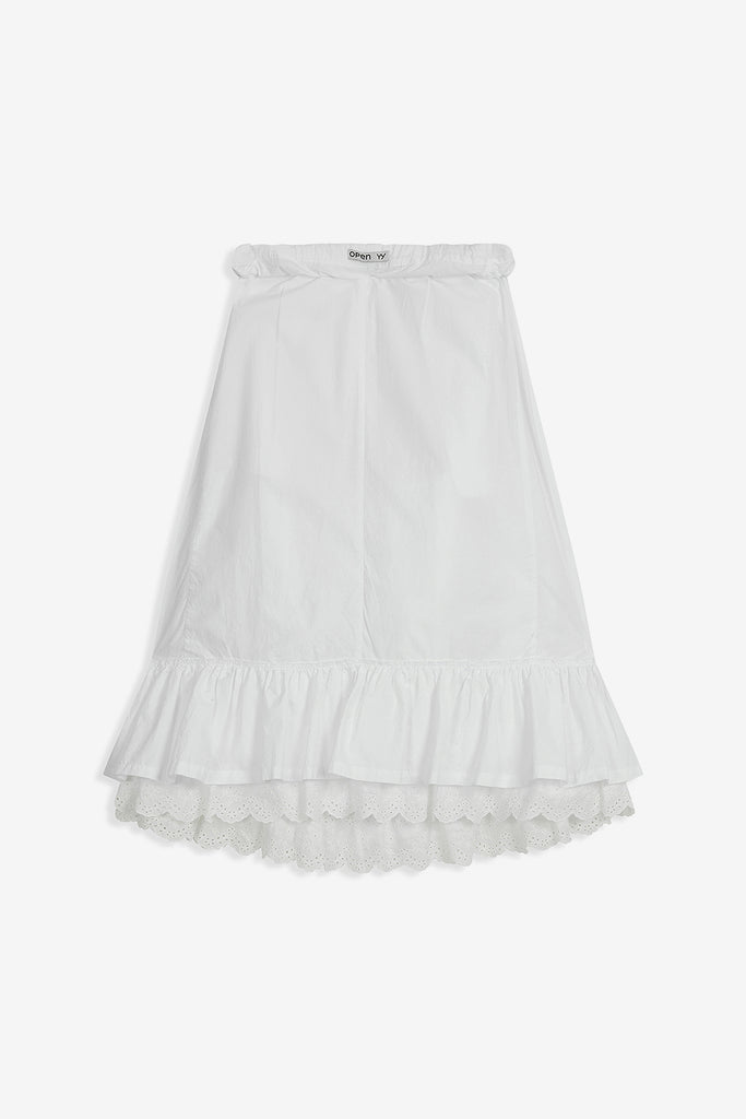 ROLLED WAIST TIERED SKIRT - WORKSOUT WORLDWIDE