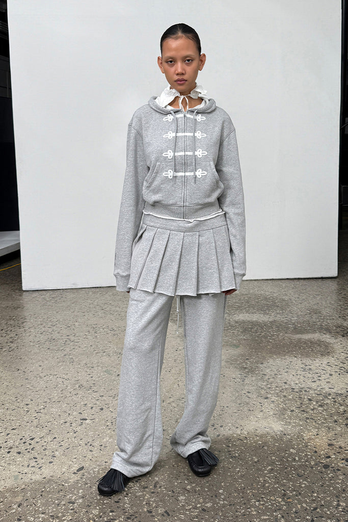 PLEATS LAYERED JERSEY SKIRT - WORKSOUT WORLDWIDE