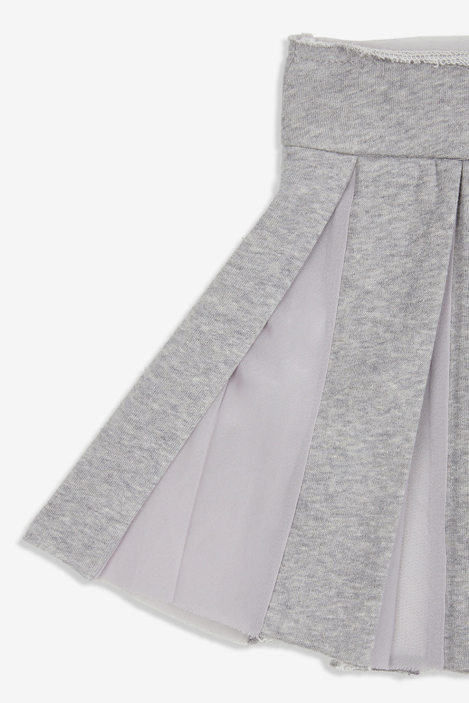 PLEATS LAYERED JERSEY SKIRT - WORKSOUT WORLDWIDE