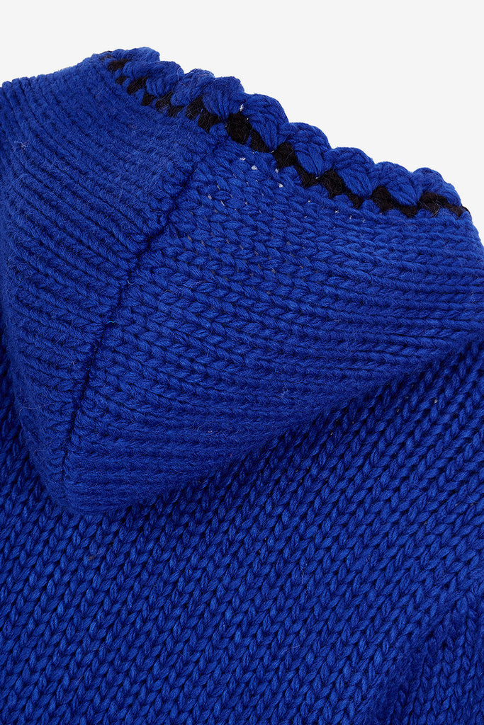 STITCH ZIP UP KNIT HOODIE - WORKSOUT WORLDWIDE