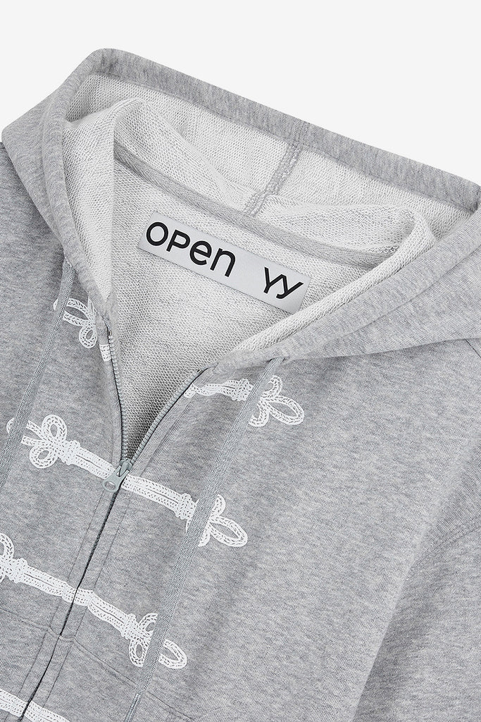 LOOP BUTTON EFFECT HOODIE - WORKSOUT WORLDWIDE