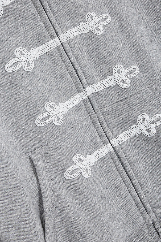 LOOP BUTTON EFFECT HOODIE - WORKSOUT WORLDWIDE