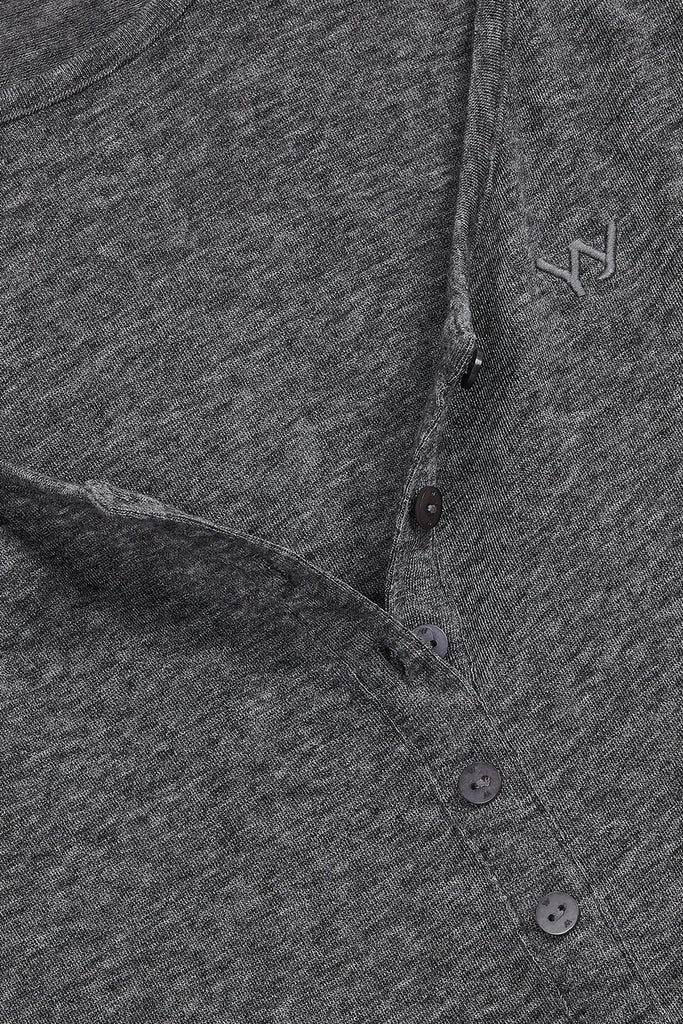 LAYERED HENLEY LOUNGE TEE - WORKSOUT WORLDWIDE