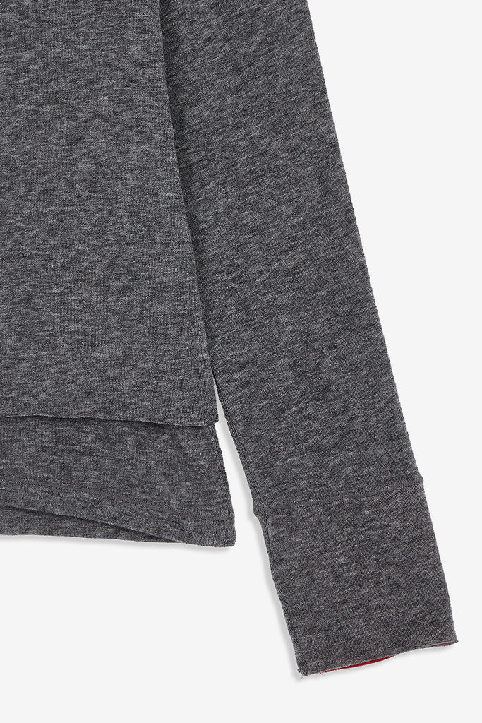 LAYERED HENLEY LOUNGE TEE - WORKSOUT WORLDWIDE