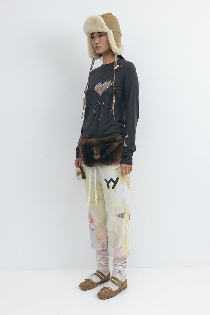 BEADED I LOVE YY TEE - WORKSOUT WORLDWIDE