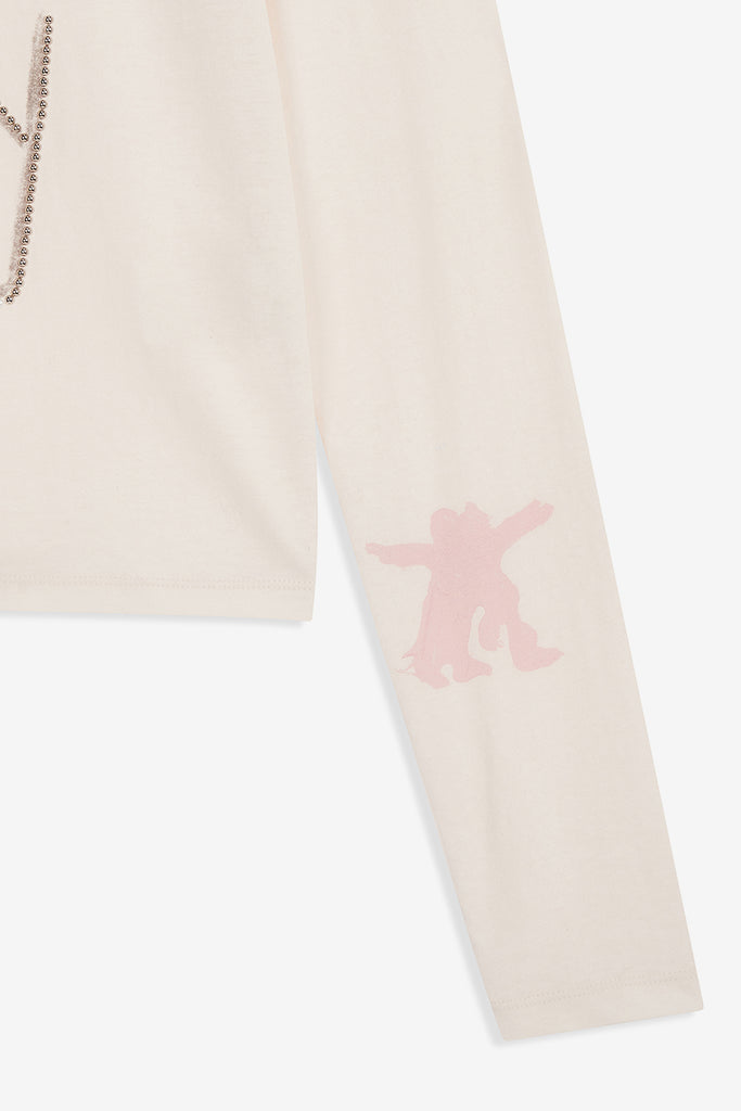 BEADED I LOVE YY TEE - WORKSOUT WORLDWIDE