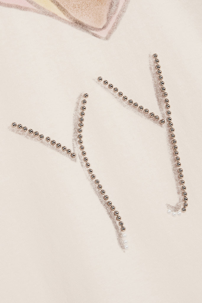 BEADED I LOVE YY TEE - WORKSOUT WORLDWIDE