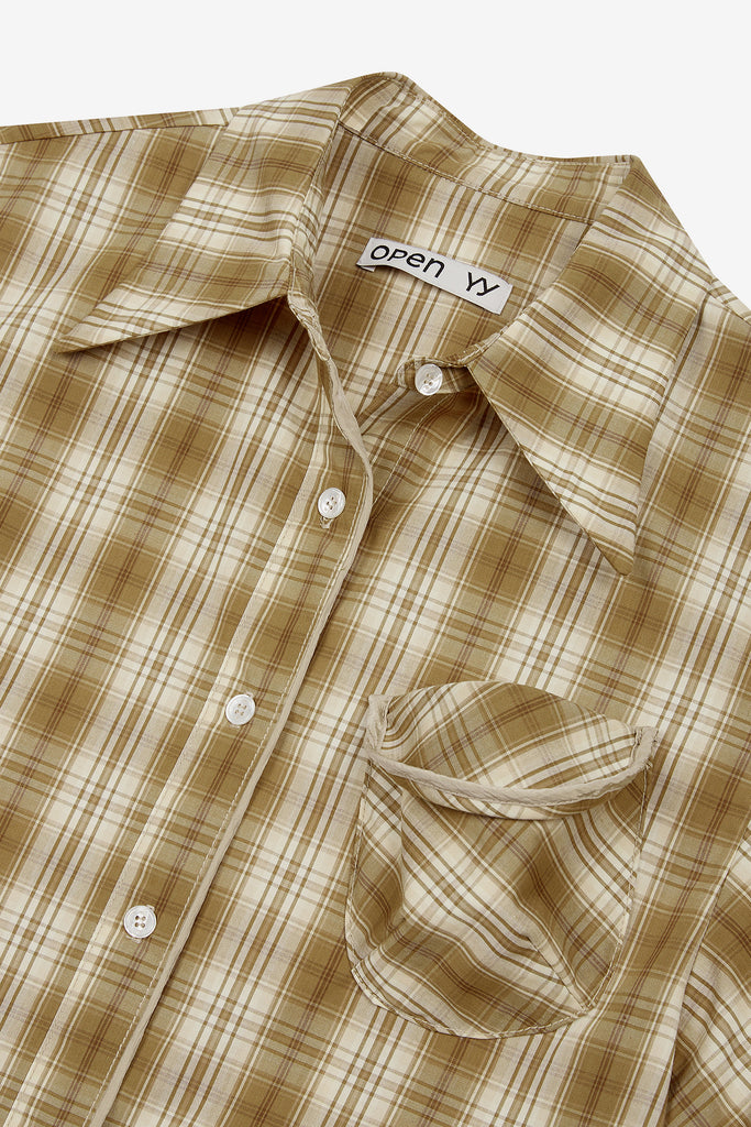 WIRE-CUFF CHECK SHIRT - WORKSOUT WORLDWIDE