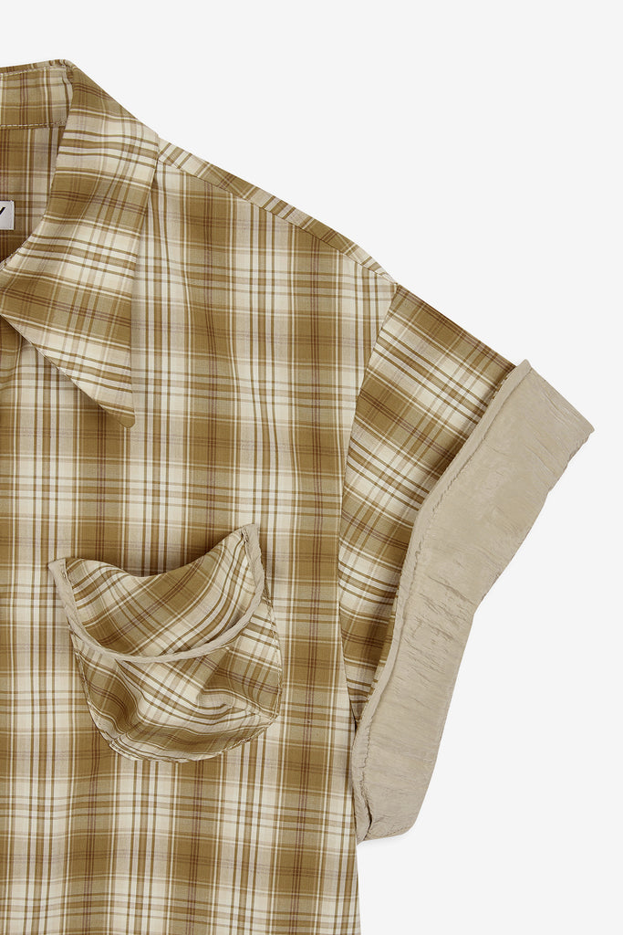 WIRE-CUFF CHECK SHIRT - WORKSOUT WORLDWIDE
