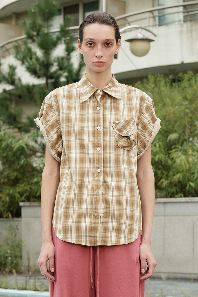WIRE-CUFF CHECK SHIRT - WORKSOUT WORLDWIDE