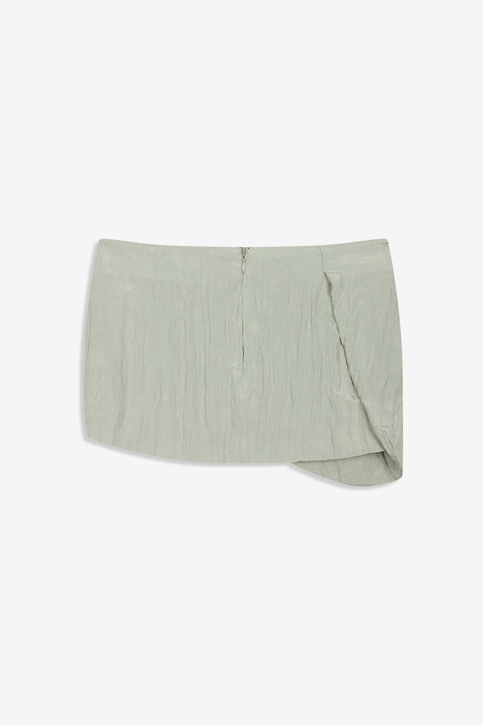 CRINKLED GATHER MINI SKIRT - WORKSOUT WORLDWIDE