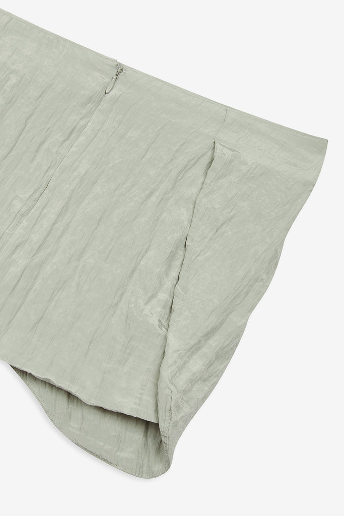 CRINKLED GATHER MINI SKIRT - WORKSOUT WORLDWIDE