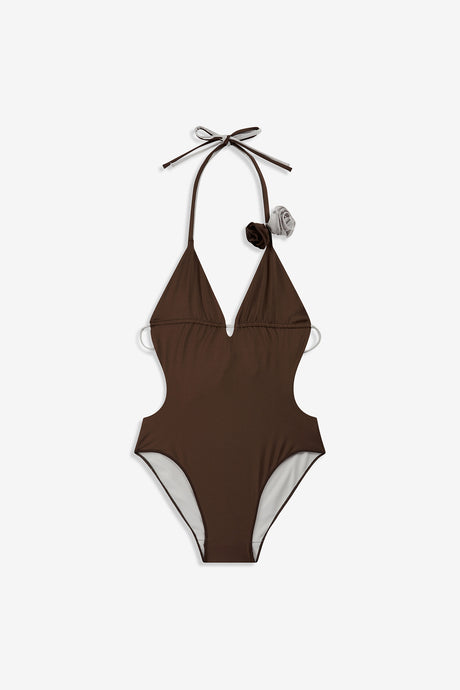 FLOWER STRAPPY SWIMSUIT