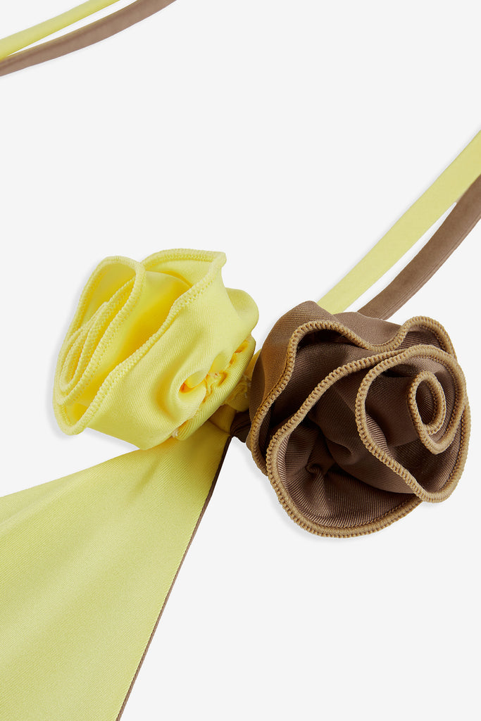 FLOWER STRAPPY SWIMSUIT - WORKSOUT WORLDWIDE