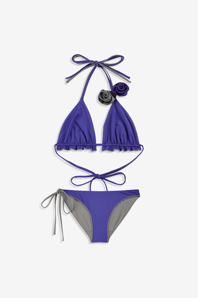 FLOWER STRAPPY BIKINI - WORKSOUT WORLDWIDE